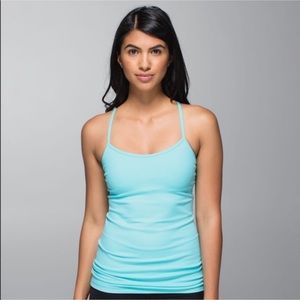 pink lululemon power y tank